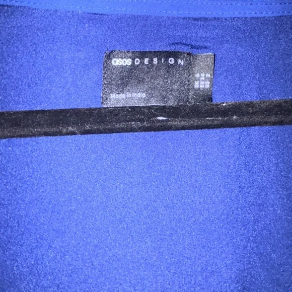 ASOS Floral Embroidered Blue Dress - Picture 3 of 7